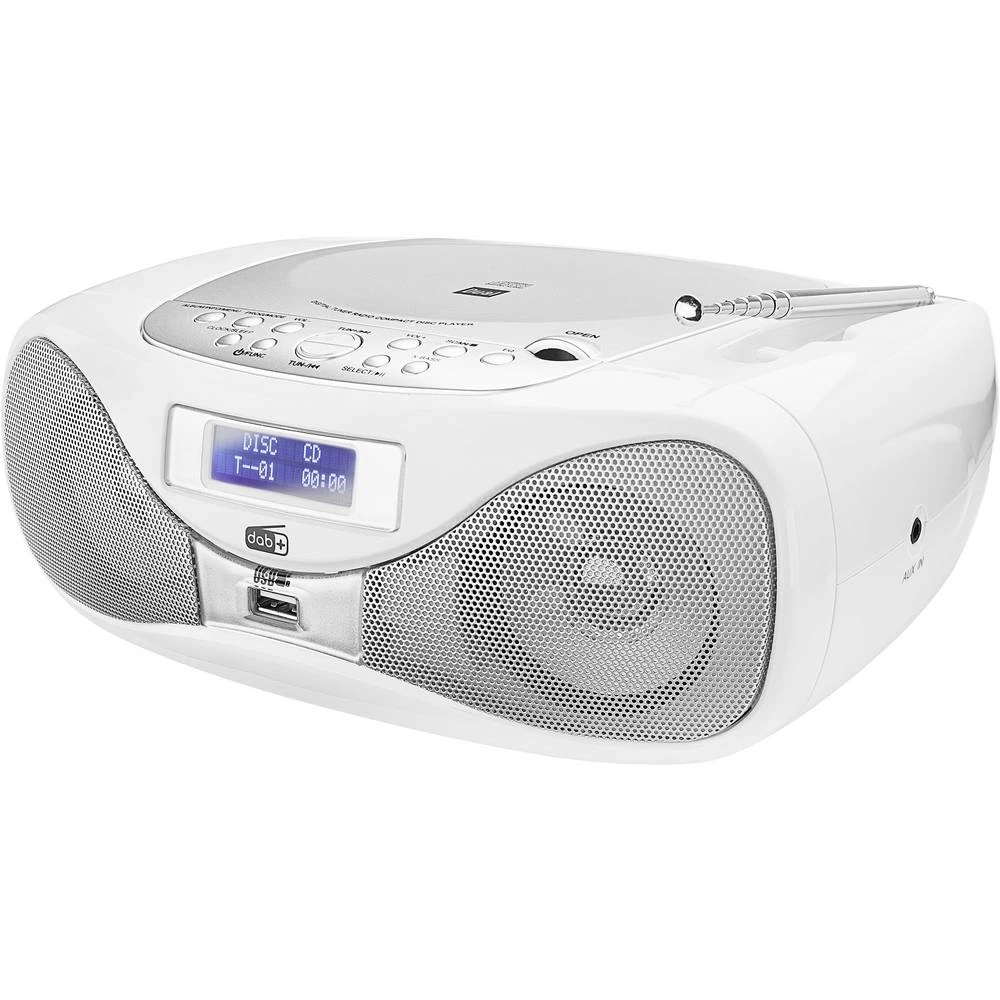 UKW CD radio Dual DAB-P 160 AUX, CD, UKW, USB Bijela slika