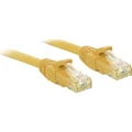 LINDY 48066 RJ45 mrežni kabel, Patch kabel cat 6 U/UTP 7.50 m žuta sa zaštitom za nosić 1 St. slika