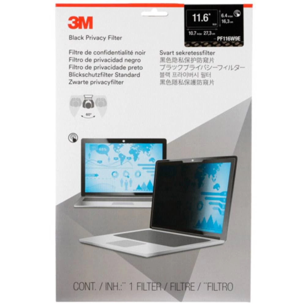 3M PF116W9E Folija za zaštitu zaslona 29.5 cm (11.6 ") Format slike: 16:9 7100095982 Pogodno za model: Univerzalno slika