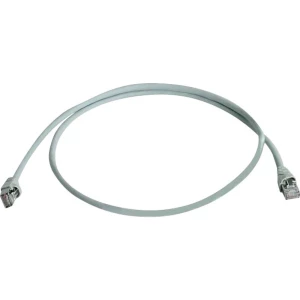 LAN (RJ45) Mreža Priključni kabel CAT 6A S/FTP 0.25 m Siva Vatrostalan, Bez halogena Telegärtner slika