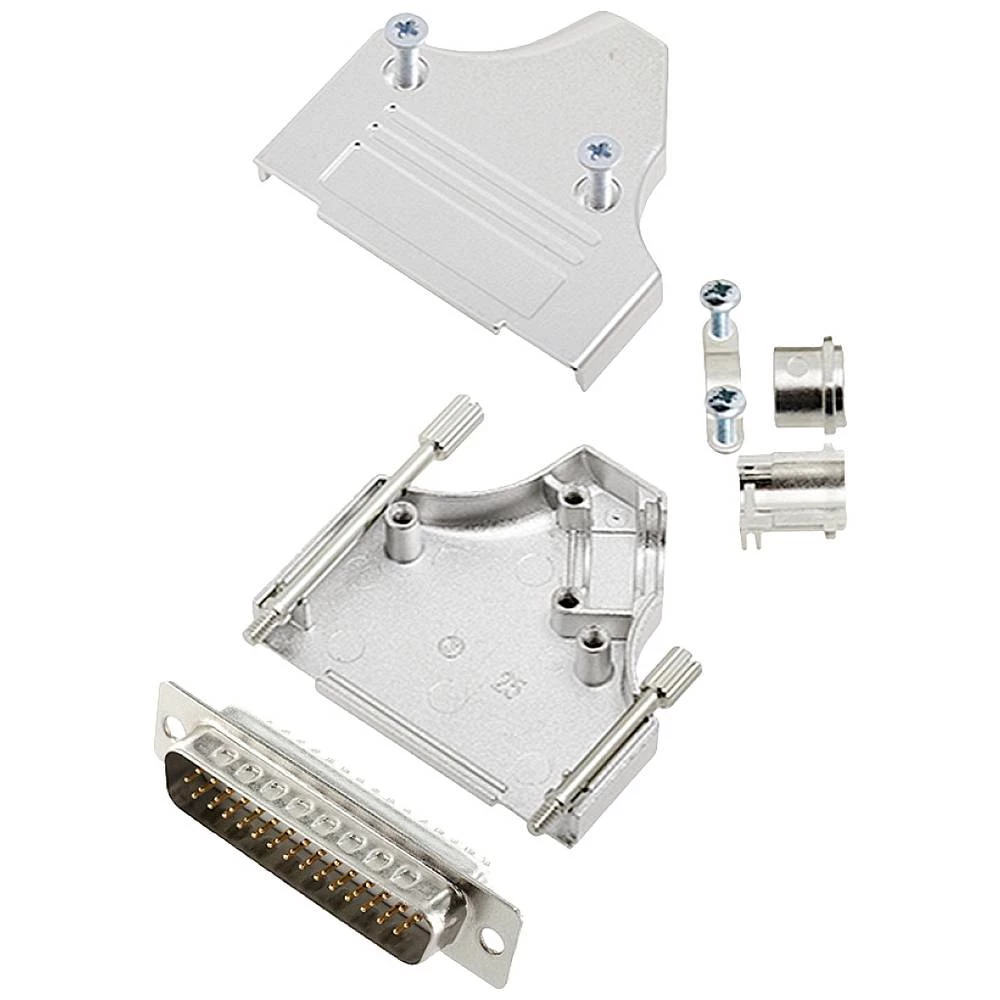 Komplet D-SUB pinskih konektora 35 ° Broj polova: 44 Lemni kup encitech MHDM35-25-HDP44-W-K 1 ST slika