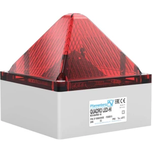 Signalna svjetiljka Pfannenberg QUADRO LED HI 90-253 AC RD Crvena Crvena Bljeskalica, Žmigavac, Stalno svjetlo 230 V/AC slika
