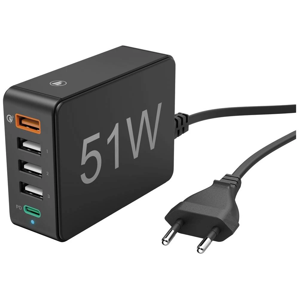 Hama  210536 USB stanica za punjenje unutrašnje područje, utičnica  5 x USB-C™ utičnica (power delivery), USB-A, USB 3.0 slika