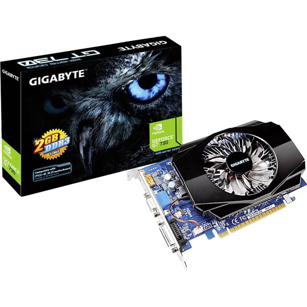 Grafička kartica Gigabyte Nvidia GeForce GT730 2 GB DDR3-RAM PCIe x16 HDMI&trade;, DVI, VGA slika