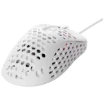 DELTACO GAMING WM85 igraći miš žičani optički bijela 6 Tipke 400 dpi, 800 dpi, 1200 dpi, 1600 dpi, 3200 dpi, 6400 dpi osvjetljen