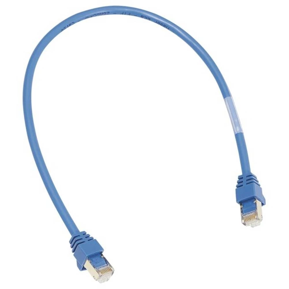 Hager ZZ45WAN150 patch kabel 1,5 m plavi s 2xRJ45 konektorom za WAN aplikaciju Hager ZZ45WAN150 RJ45 mrežni kabel, Patch kabel   1.50 m plava boja  1 St. slika