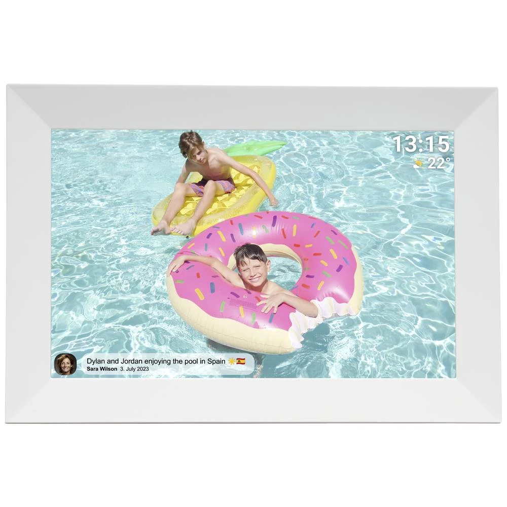 Denver PFF1024w digitalni WiFi okvir za slike 25.7 cm 10.1 palac Energetska učinkovitost 2021: C (A - G) 1280 x 800 Pixe slika