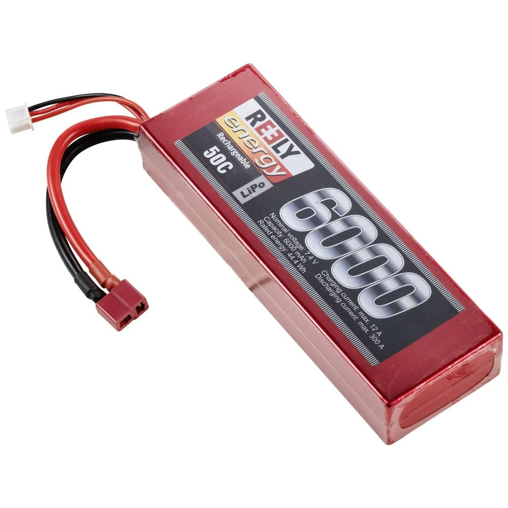 Reely lipo akumulatorski paket za modele 7.4 V 6000 mAh Broj ćelija: 2 50 C tvrdo kućište T-spojni sustav slika