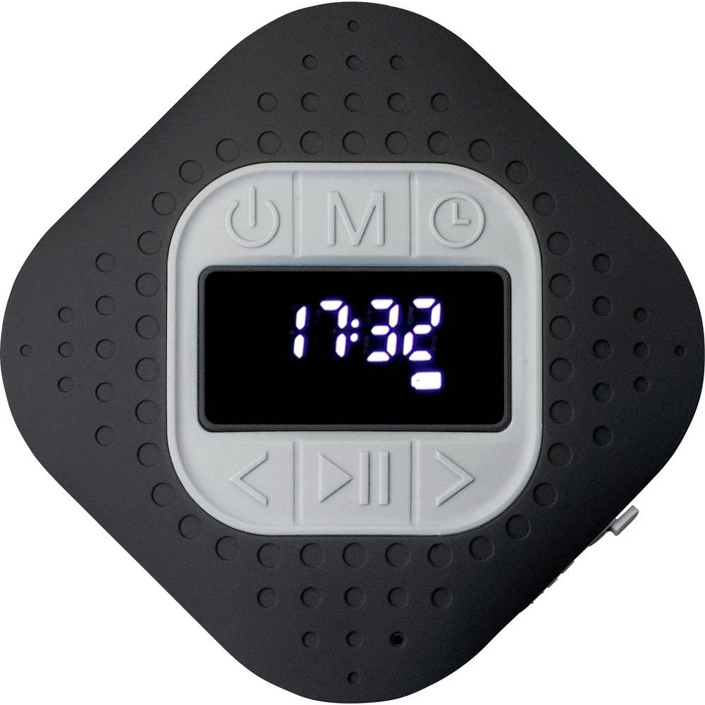 Lenco BAR-013 radio za kupaonicu ukw Bluetooth, ukw zaštićeno protiv prskanja, mogućnost punjenja crna slika