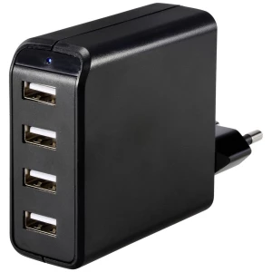 VOLTCRAFT UC-4AXX001 USB punjač 24 W unutrašnje područje Izlazna struja maks. 4.8 A USB-A Broj izlaza: 4 x slika