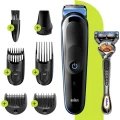 Braun Multi-Grooming-Kit MGK5245 aparat za podrezivanje brade, aparat za šišanje, brijač perivi crna, plava boja slika