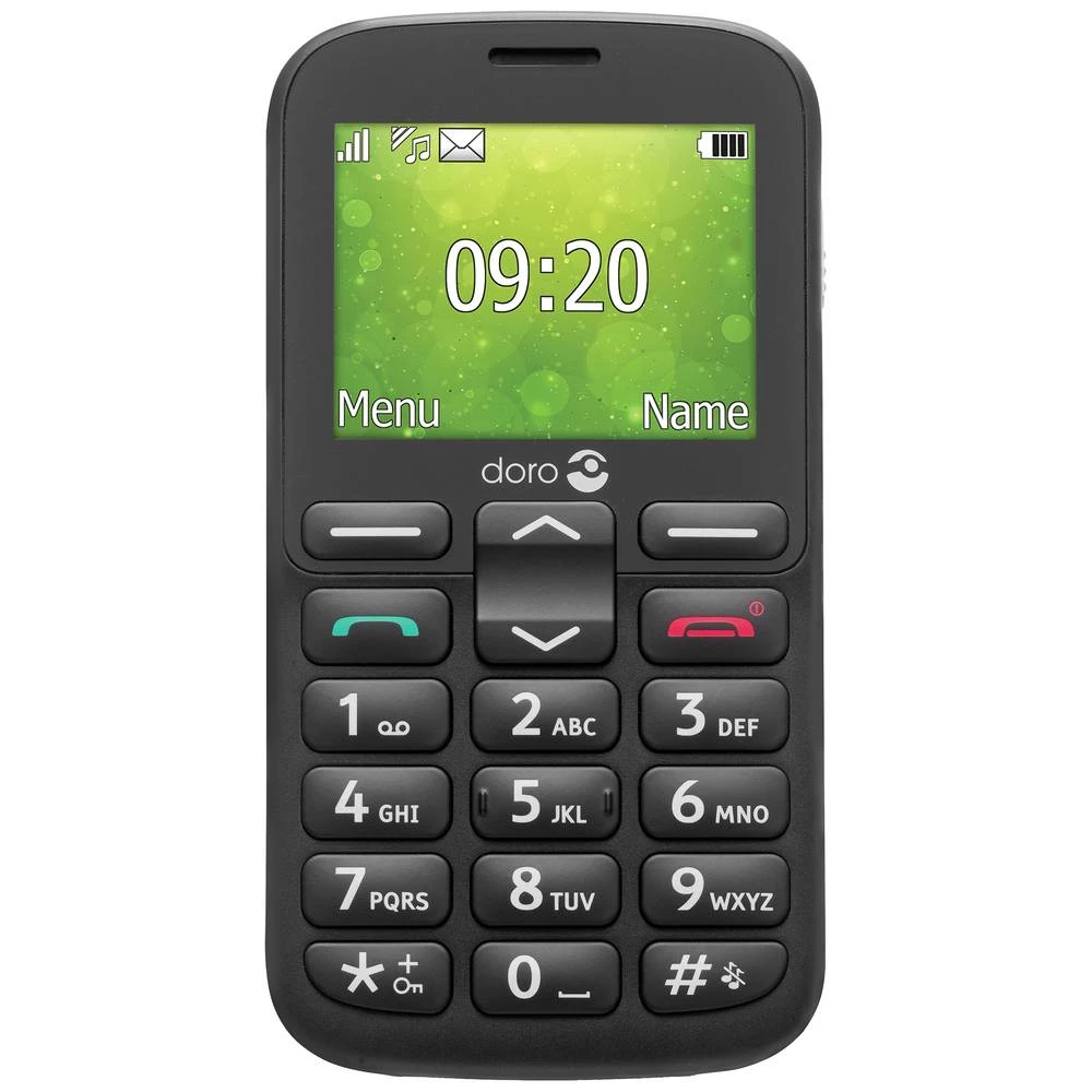 doro 1380 dual SIM mobilni telefon crna slika