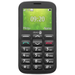doro 1380 dual SIM mobilni telefon crna slika