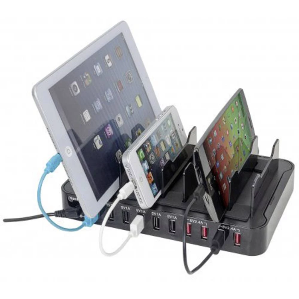 USB stanica za punjenje Manhattan 10-Port Charger 180009 Utičnica Izlazna struja maks. 17000 mA 10 x USB slika