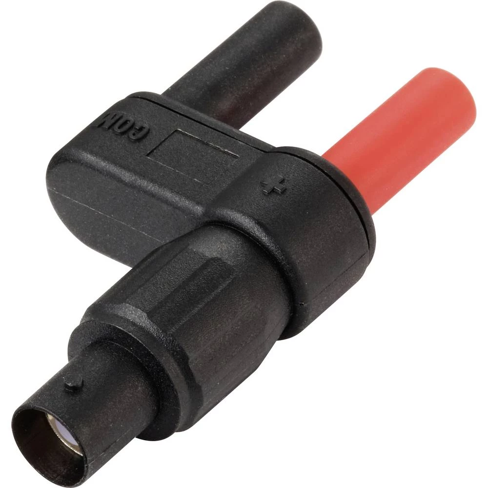 VOLTCRAFT MSC-120 adapterski utikač ženski konektor BNC - utikač 4 mm ravan, izoliran crna slika
