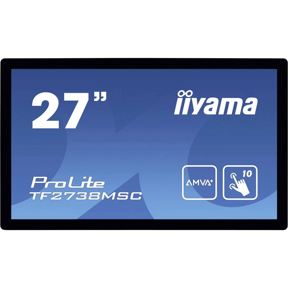 Zaslon na dodir 68.6 cm (27 ") Iiyama ProLite TF2738MSC 1920 x 1080 piksel 16:9 5 ms DVI, HDMI&trade;, DisplayPort, USB AMVA+ LE slika