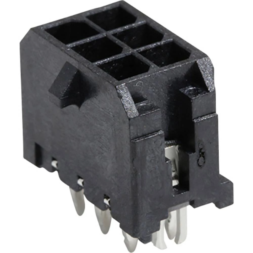 Molex 430450624 Micro-Fit 3.0 Vertical Header, 3.00mm Pitch, Dual Row, 6 Circuits, with PCB Press-fit Metal Retention Cli slika