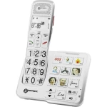 Bežični telefon za seniore Geemarc AMPLIDECT 595 PHOTO Responder, Tipke Foto Osvjetljeni zaslon Bijela