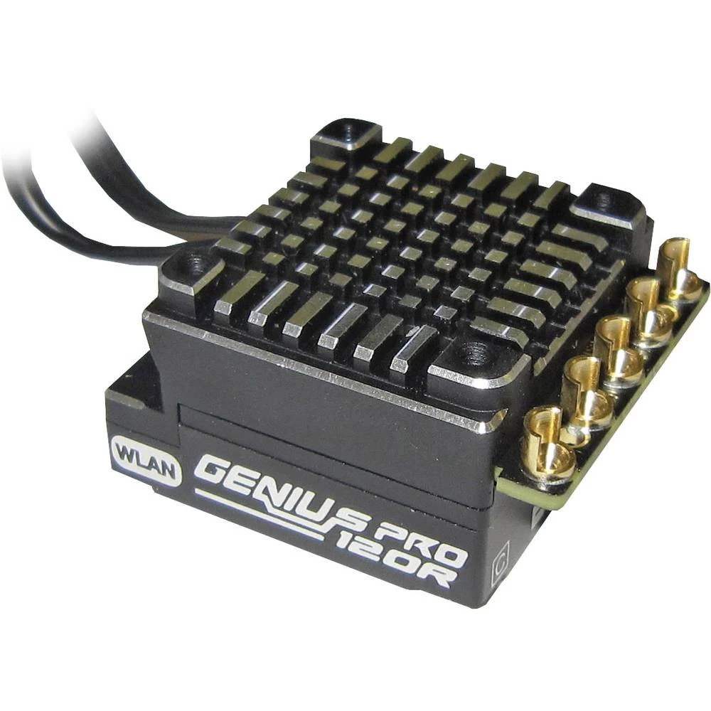 Upravljač brzine za istosmjerne beskontaktne modele automobila Graupner Genius Pro 120 Opteretivost (maks.): 424 A slika