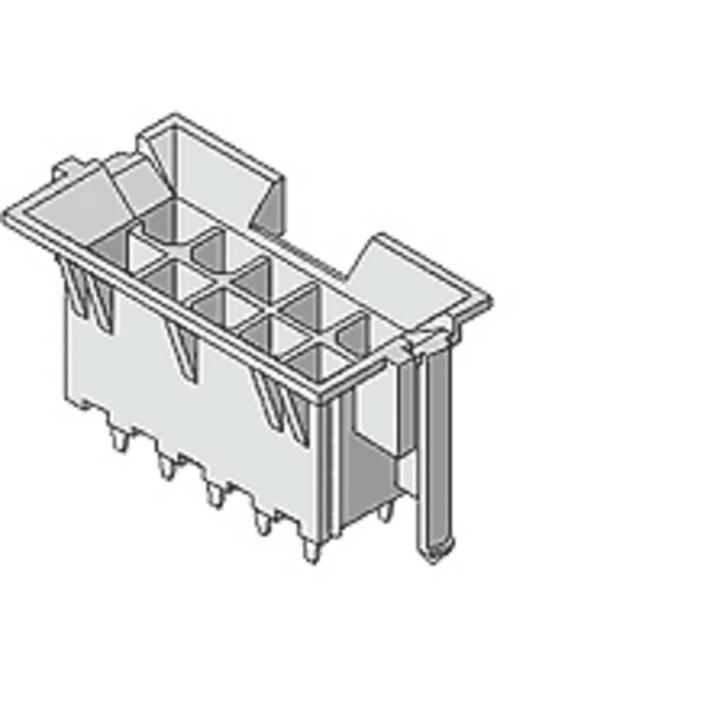 Molex ugradna standardna letva s muškim kontaktima 44474-0611 1 St. Tray slika