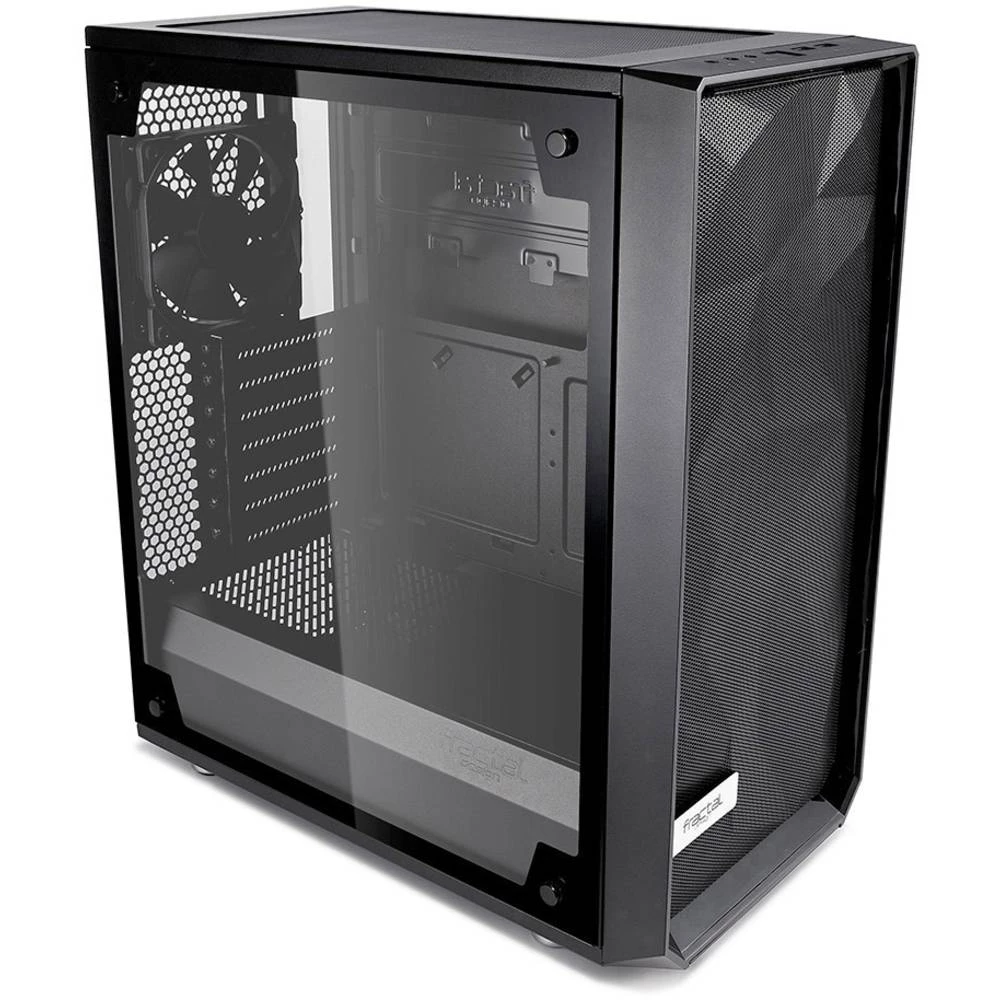 Midi-Tower Kućište za računala Fractal Design Meshify C Tempered Glass Mat-crna 2 predinstalirana ventilatora, Bočni prozor, Fil slika