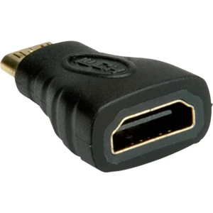 Value 12.99.3152 adapter [1x muški konektor mini HDMI tipa c - 1x ženski konektor HDMI] crna slika