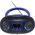 UKW CD radio Denver TCL-212BT AUX, CD, USB, Bluetooth Svjetlo raspoloženja Plava boja slika