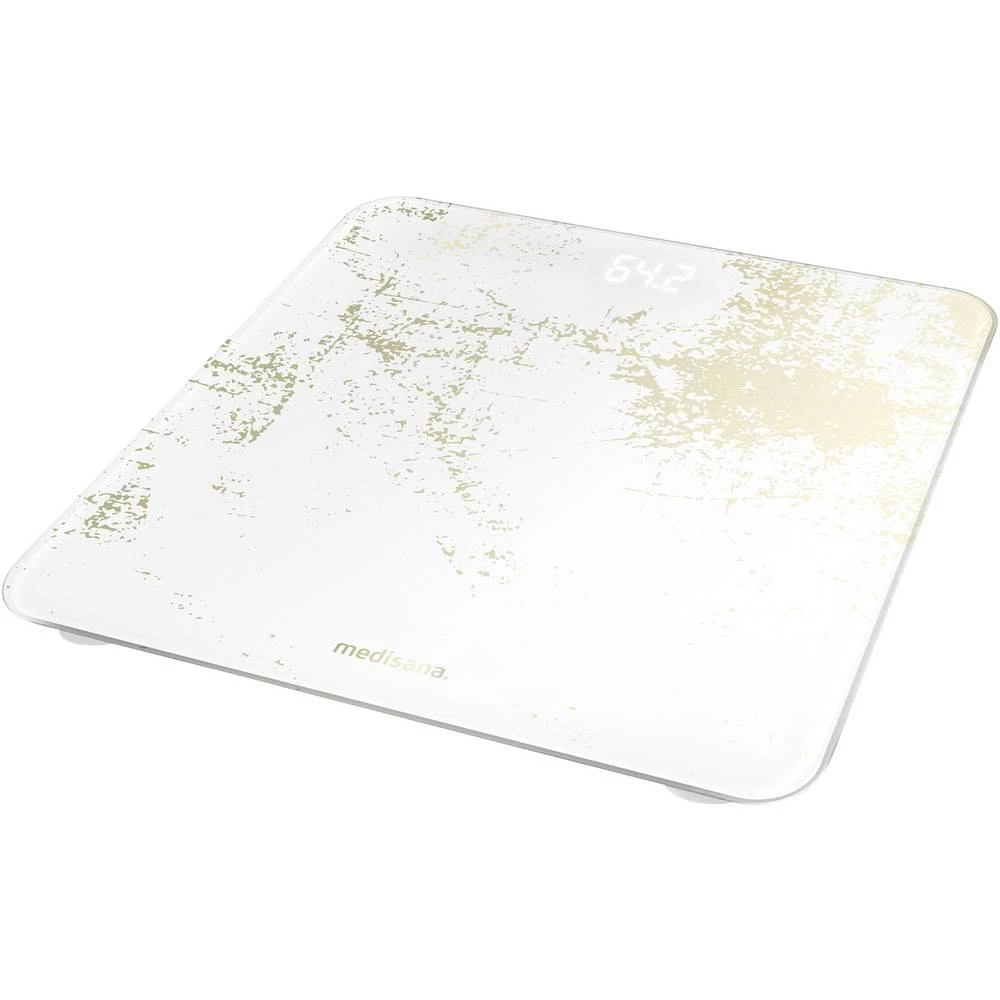 Medisana PS 436 Golden Sprinkle Digitalna osobna vaga Opseg mjerenja (kg)=180 kg Bijela slika