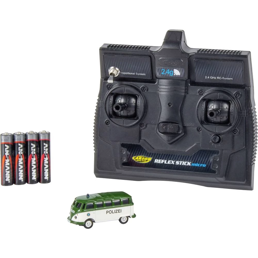 Carson Modellsport 504121 VW Bus T1 Samba Polizei 1:87 RC model automobila Električni Cestovni model Pogon na stražnjim kotačima slika