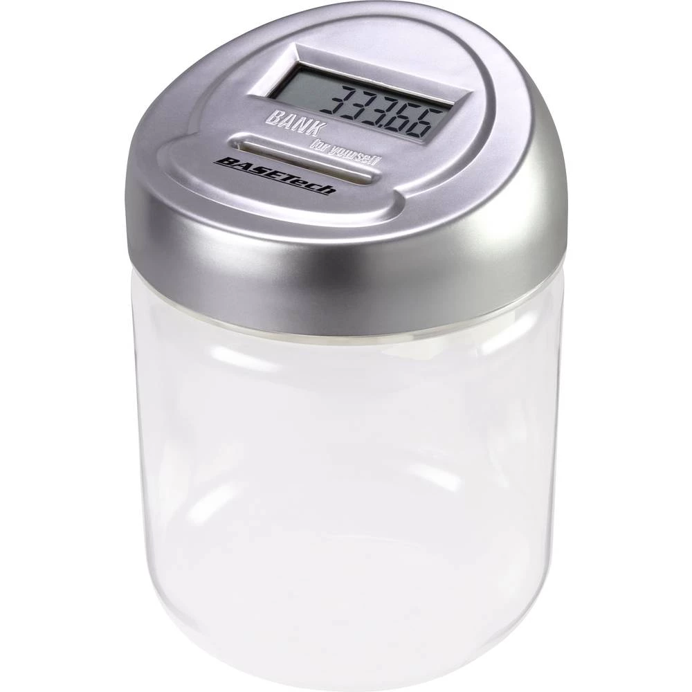 Kasica sa digitalnim brojačem kovanica Basetech 1619410 Broj utora za kovanice 1 slika