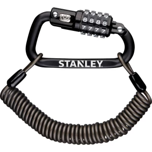 Stanley S744-030 kabelski lokot  crna  zaključavanje s brojčanikom slika