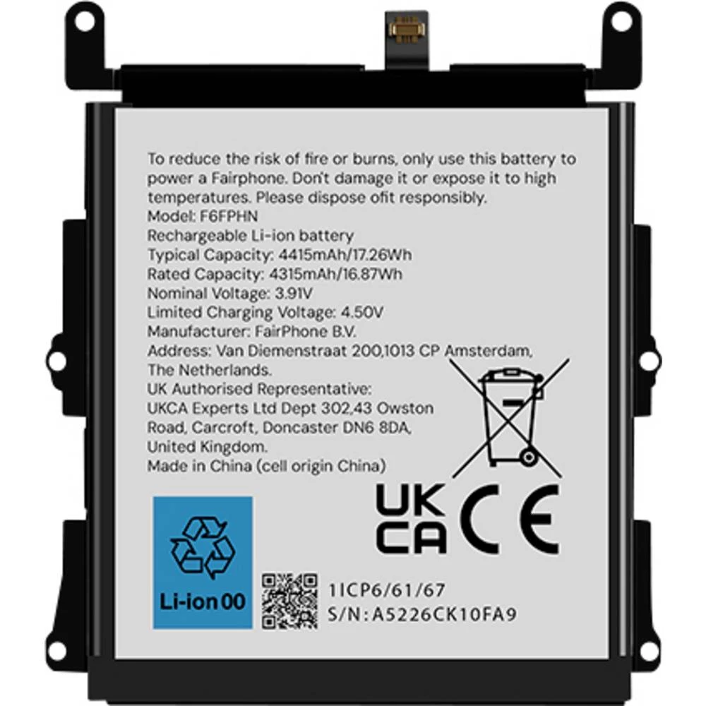 Fairphone mobilni telefon-akumulator Fairphone 6 4415 mAh slika