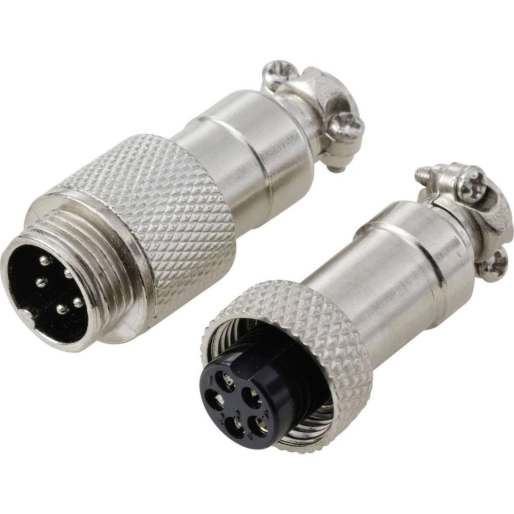 TRU COMPONENTS TC-13895568 okrugli konektori utikač, kontakt ženskog konektora Ukupan broj polova: 5 Serija (Okrugli uti slika
