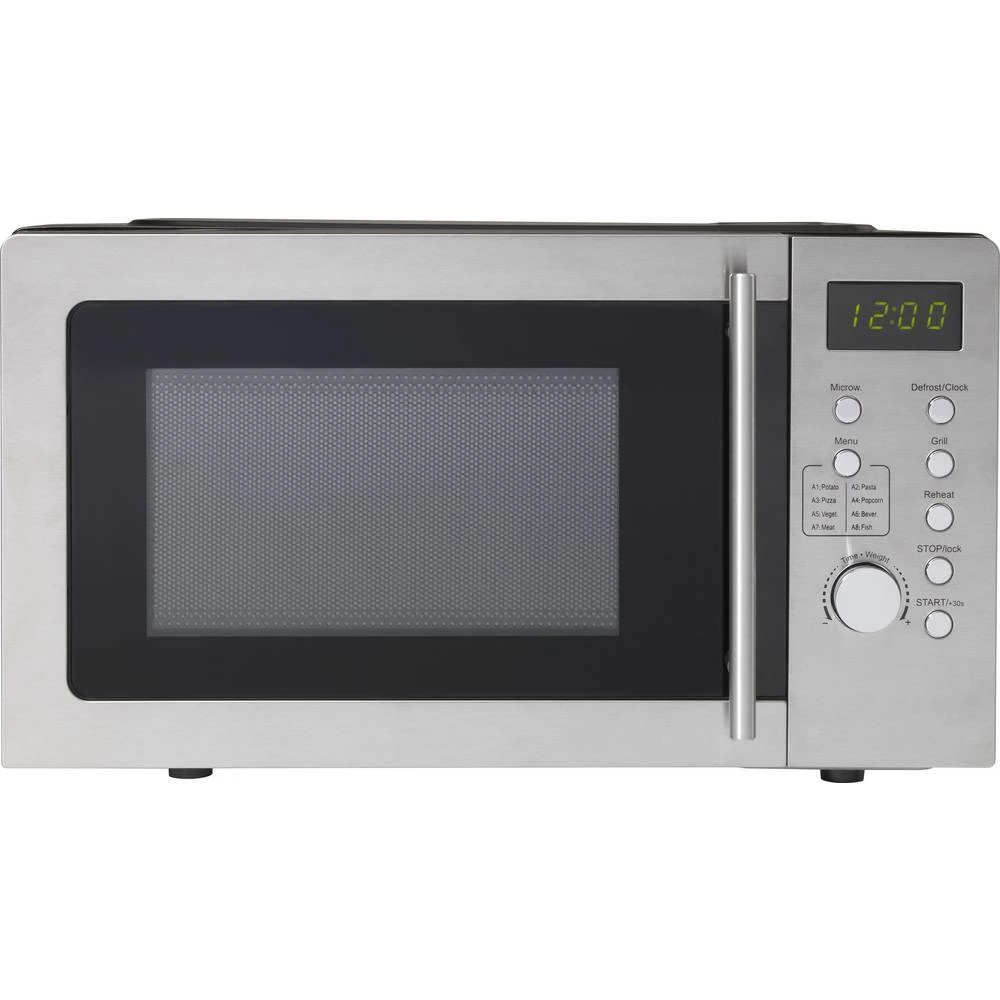 mikrovalna pećnica srebrna 700 W roštilj slika