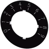 Siemens 3SU1900-0BG16-0RT0 ploča za natpise okrugao  (Ø) 40 mm 0-9 crna, bijela 10 St.
