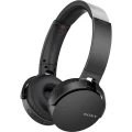 Bluetooth® Naglavne slušalice Sony MDR-XB650BT Preko ušiju Sklopive, Slušalice s mikrofonom, NFC Crna slika