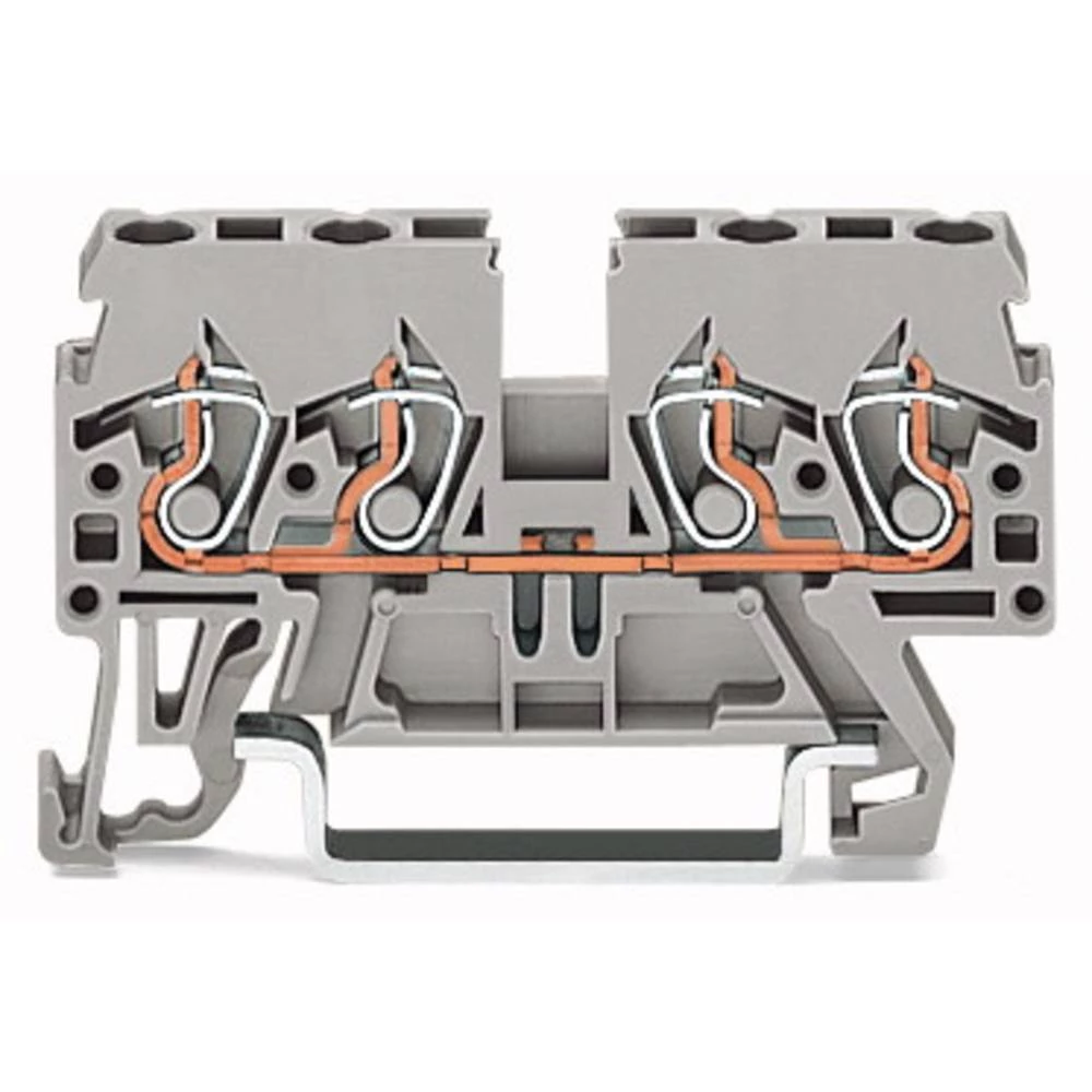 WAGO 870-833 prolazna stezaljka 5 mm opruga crvena 100 St. slika