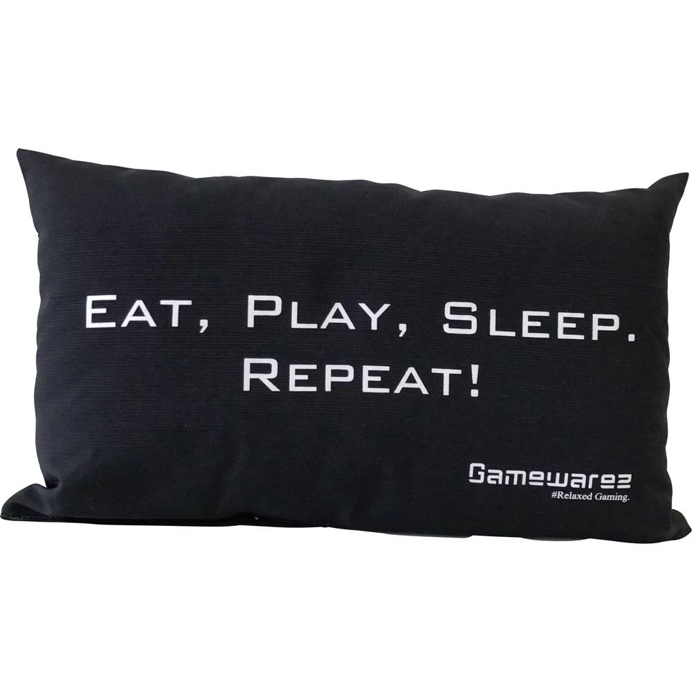 Jastuk GAMEWAREZ "EAT, PLAY, SLEEP. REPEAT!" Crna slika