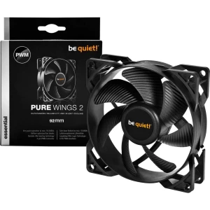 Ventilator za PC kućište BeQuiet Pure Wings 2 PWM Crna (Š x V x d) 92 x 92 x 25 mm slika
