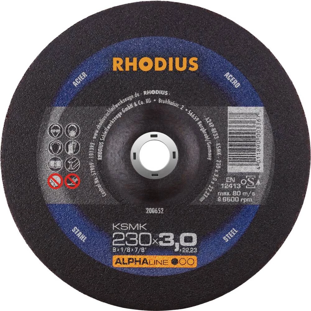 Rhodius KSMK 200652 set reznih ploča 25 kom. čelik slika