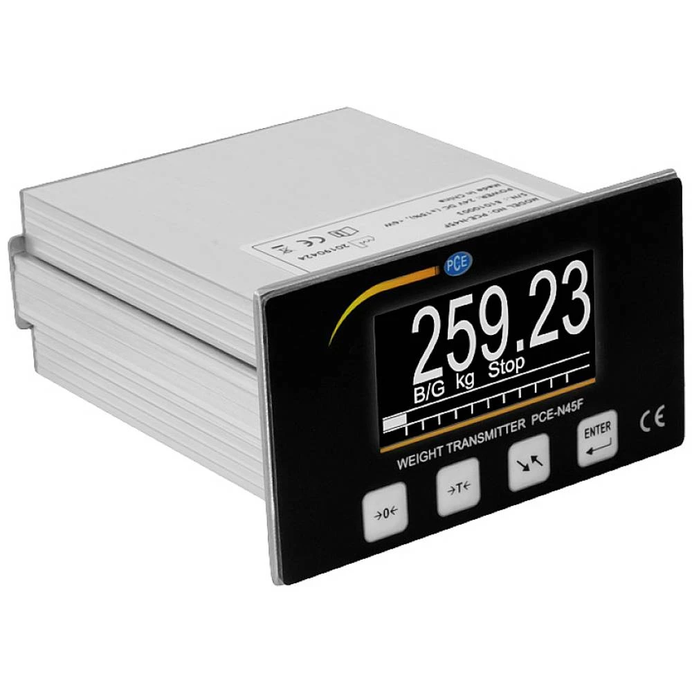 PCE Instruments PCE-N45F Instalacijski zaslon slika