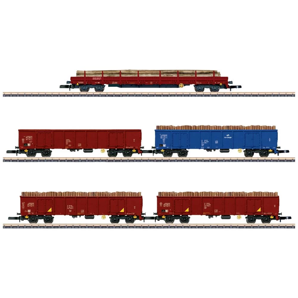 Märklin 86683 Z 5-automobil set za prijevoz drva, PKP slika