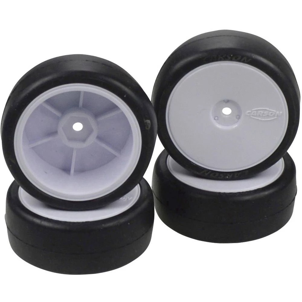 Carson Modellsport 1:10 Cestovni model Kompletni kotači Slick Disk Bijela 4 ST slika