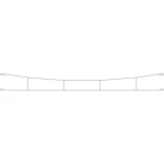 Viessmann Modelltechnik 4134 h0 kontaktna žica  H0 Fleischmann profesionalna pruga, H0 RocoLine (bez podloge) 140.0 mm 5