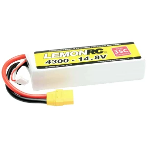 LemonRC lipo akumulatorski paket za modele 14.8 V 4300 mAh Broj ćelija: 4 35 C softcase XT90 slika