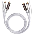 Oehlbach Cinch Audio Priključni kabel [2x Muški cinch konektor - 2x Muški cinch konektor] 0.50 m Prozirna pozlaćeni kontakti slika
