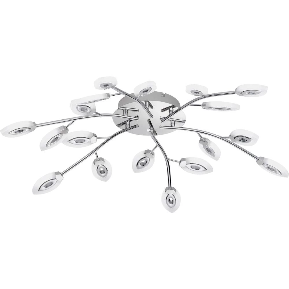 WOFI Ashley 9396.18.01.6000 LED stropna svjetiljka ATT.CALC.EEK: LED (A++ - E) 39.6 W Toplo-bijela Krom boja slika