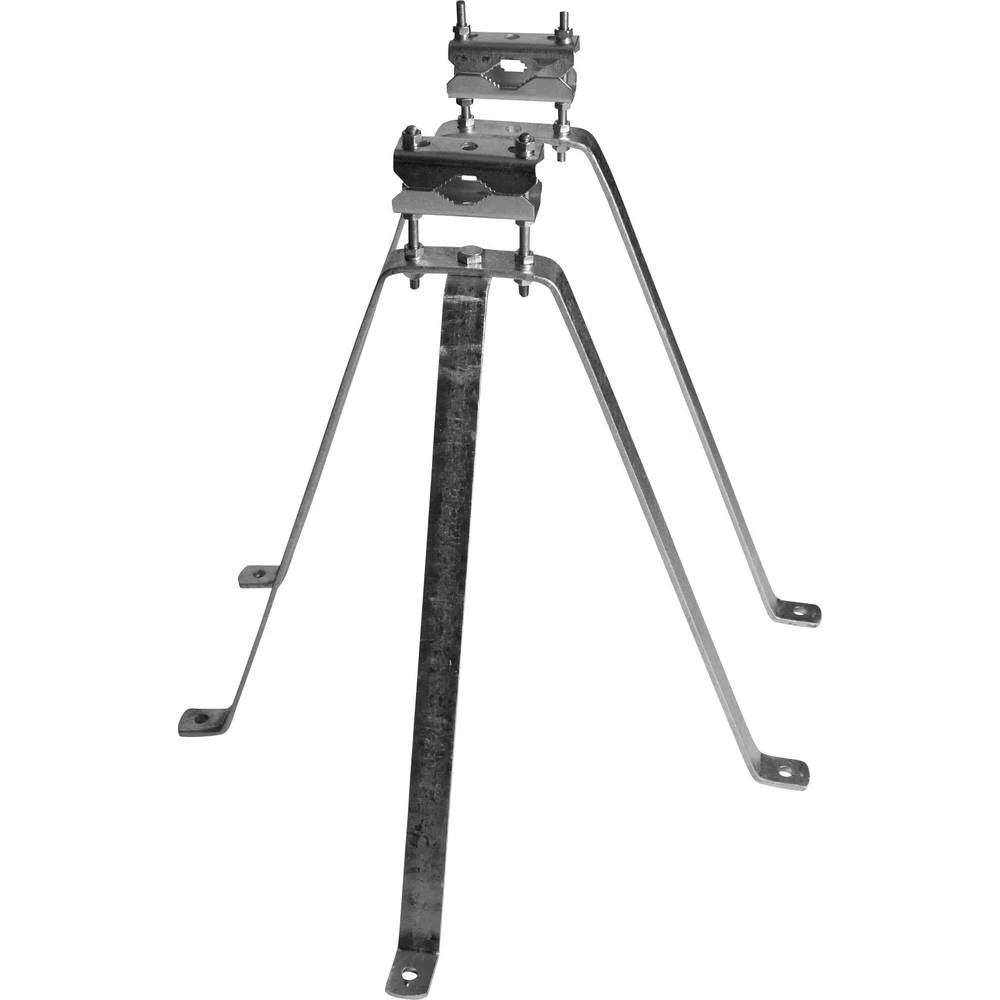 TV zidni nosač A.S. SAT Stahl-Wandhalter-Set Razmak od zida: 50 cm Srebrna slika