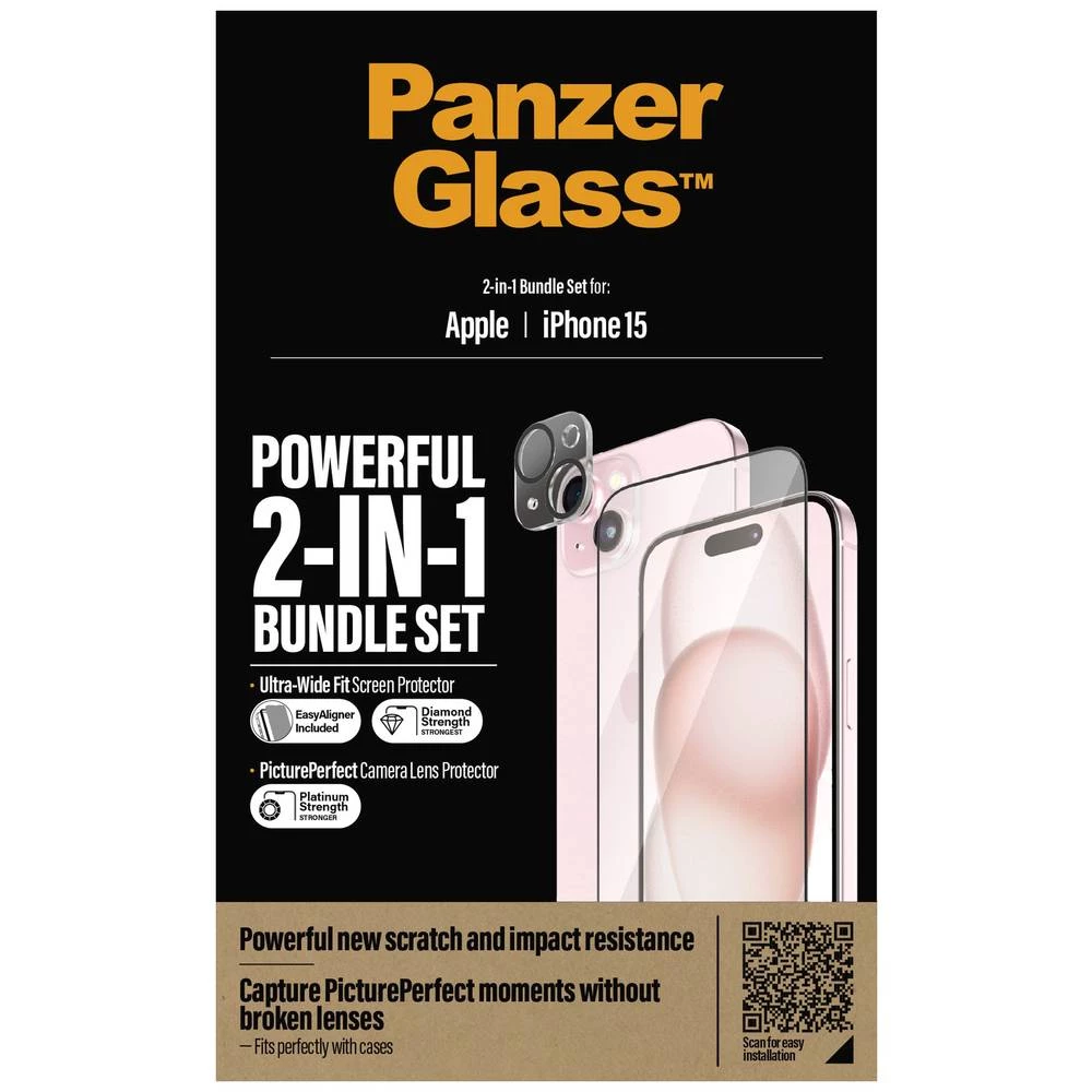 PanzerGlass 2-in-1-Pack zaštitno staklo zaslona Apple iPhone 15 kom. B1136+2809 slika