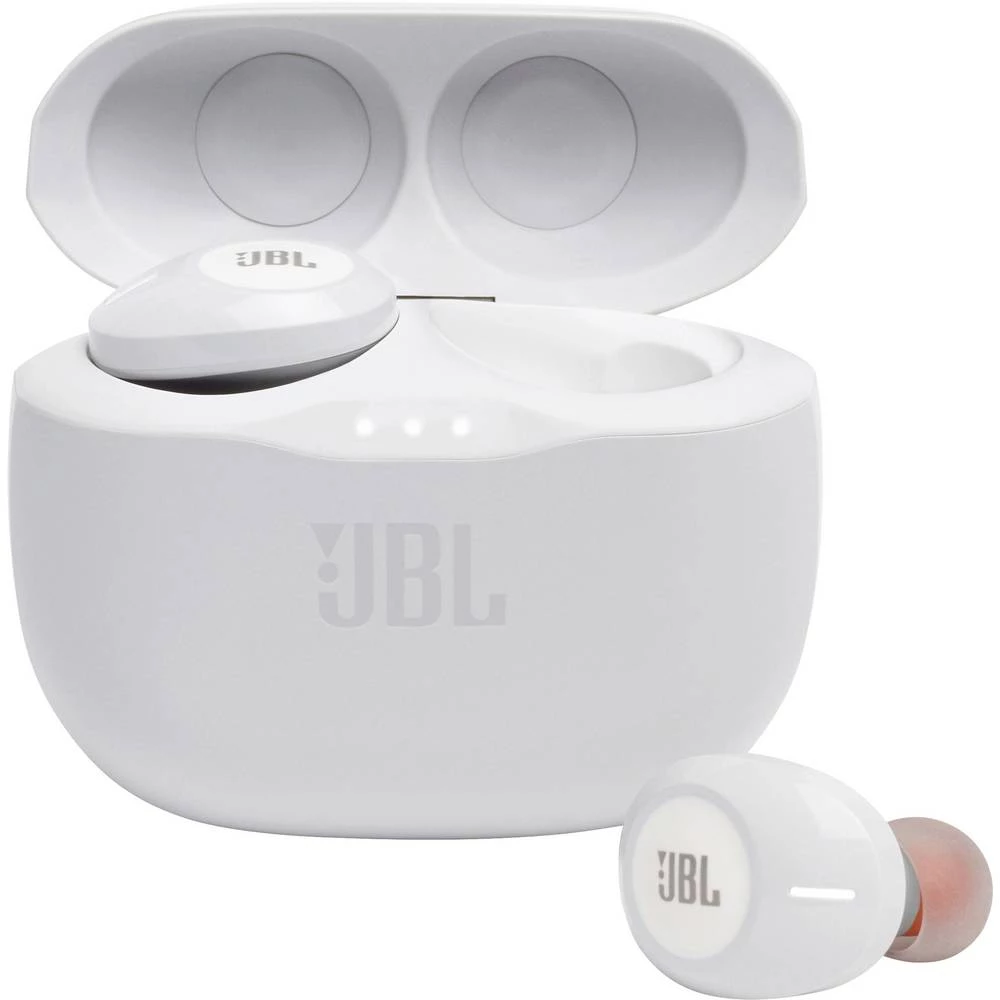 JBL Tune 125 TWS Bluetooth® HiFi in ear slušalice u ušima bijela slika